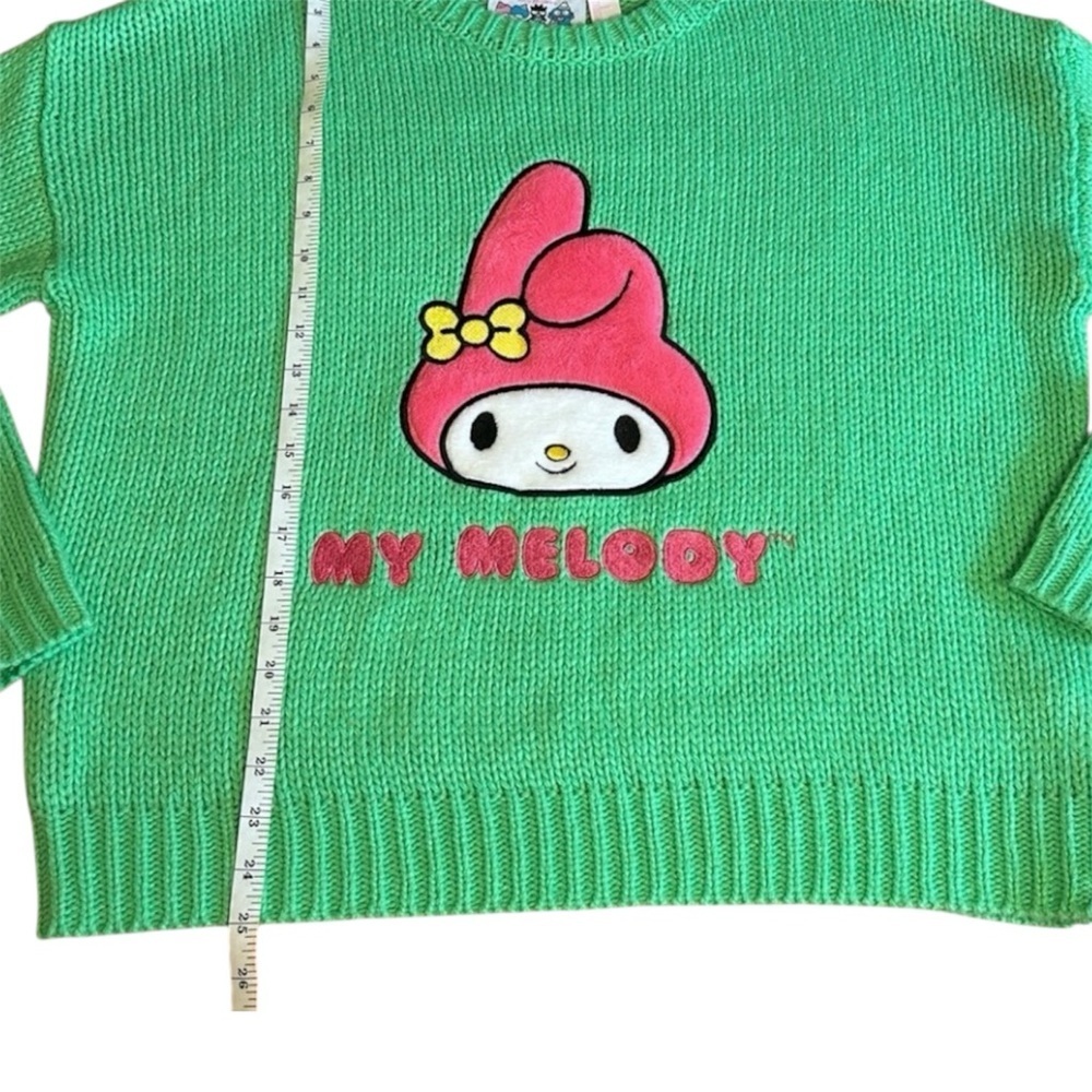 Hello Kitty & Friends “My Melody” x Forever 21 Knit Green Sweater size Small - Picture 11 of 14